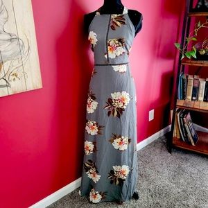 Floral zesica halter dress size S